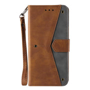 For iPhone 16e Nail Skin Feel Stitching Calf Texture Leather Phone Case(Brown)