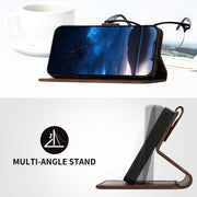 For iPhone 16 YX0080 Grid Butterfly Embossed Pattern Flip Leather Phone Case with Lanyard(Coffee)
