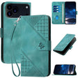 For iPhone 17 Pro Max YX0080 Grid Butterfly Embossed Pattern Flip Leather Phone Case with Lanyard(Light Blue) - free shipping - PMc TechLife - Order now!