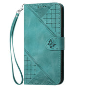 For Google Pixel 9 Pro XL YX0080 Grid Butterfly Embossed Pattern Flip Leather Phone Case with Lanyard(Light Blue)