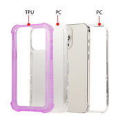For iPhone 16 Transparent Matte TPU Hybrid PC 3-in-1 Phone Case(Grey)