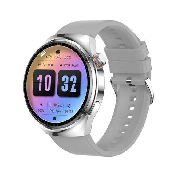 LEMFO LF38 1.6 inch IPS Screen Silicone Strap Smart Watch Supports Blood Oxygen Monitoring(Silver)