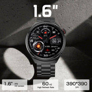 LEMFO LF38 1.6 inch IPS Screen Silicone Strap Smart Watch Supports Blood Oxygen Monitoring(Black)