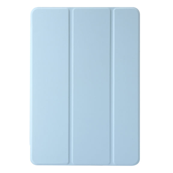 For Huawei Matepad SE 11 2024 Clear Acrylic 3-Fold Leather Tablet Case(Ice Blue)