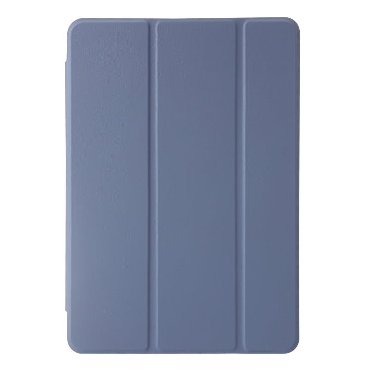 For Huawei Matepad SE 11 2024 Clear Acrylic 3-Fold Leather Tablet Case(Lavender Purple)