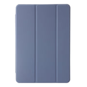 For Huawei Matepad SE 11 2024 Clear Acrylic 3-Fold Leather Tablet Case(Lavender Purple)