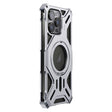 For iPhone 16 Pro Max Aluminum Alloy Borderless MagSafe Rotating Holder Phone Case(Silver) - iPhone 16 Pro Max Cases by PMC TechLife | Online Shopping South Africa | PMC TechLife | Buy Now Pay Later Mobicred