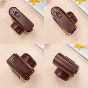 For FUJIFILM X100VI Full Body Leather Camera Case Bag with Strap(Brown)