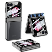 For Samsung Galaxy Z Flip6 / Flip7 FE GKK Integrated Magnetic Fold Hinge Shockproof Phone Case(Black)