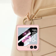 For Samsung Galaxy Z Flip6 GKK Integrated Ultra-thin Triaxial Ring Holder PC Phone Case(Purple)