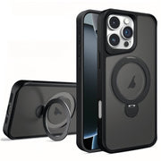 For iPhone 16 Pro Max Invisible Fulcrum Holder MagSafe Phone Case(Black)