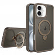 For iPhone 16 Plus Invisible Fulcrum Holder MagSafe Phone Case(Coffee) - free shipping - PMC TechLife - Order now!