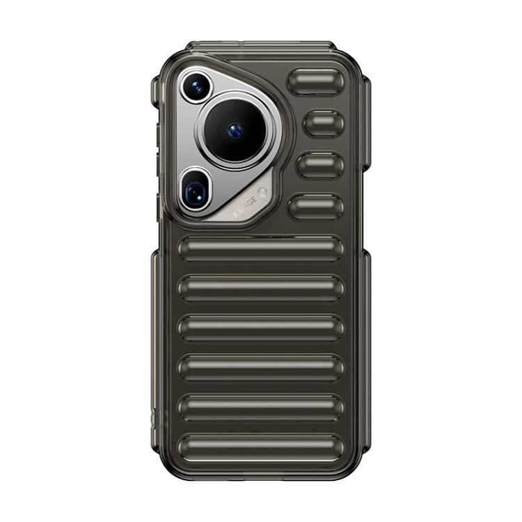 For Huawei Pura 70 Ultra Capsule Series Candy Color TPU Phone Case(Transparent Grey)