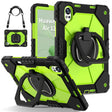 For Huawei MatePad Air 12 2024 Contrast Color Robot Silicone Hybrid PC Tablet Case(Black Yellow Green) - free shipping - PMC Jewellery - Order now!