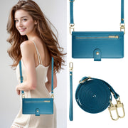 For iPhone 16 Plus Nine Card-slot Zipper Wallet Bag Leather Phone Case(Blue)