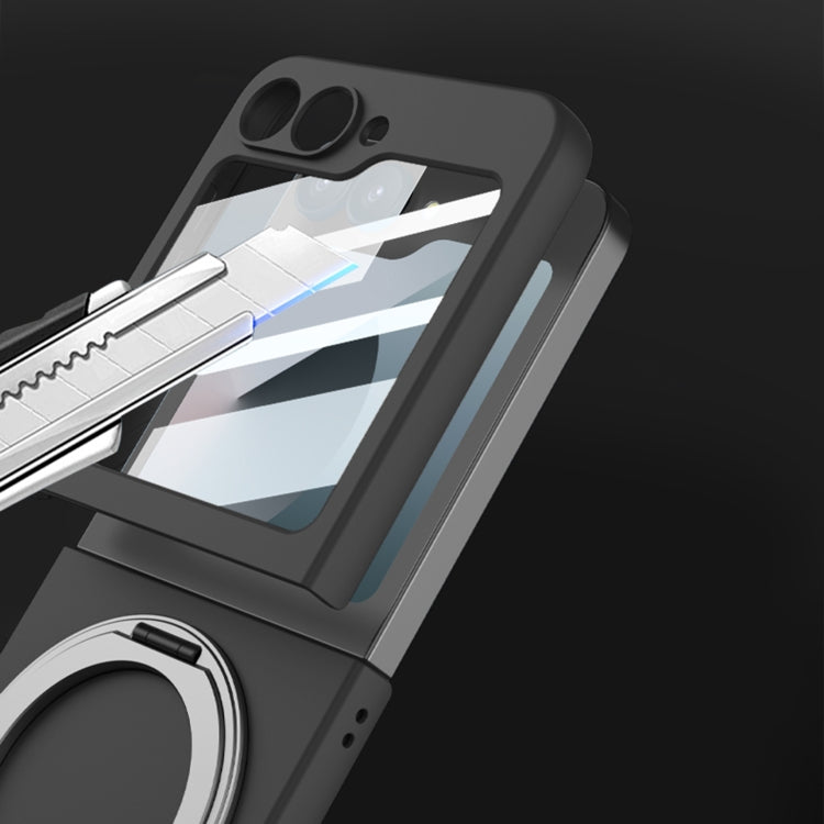 For Samsung Galaxy Z Flip6 / Flip7 FE GKK Integrated Ultra-thin MagSafe Phone Case with Ring Holder(Titanium Grey)