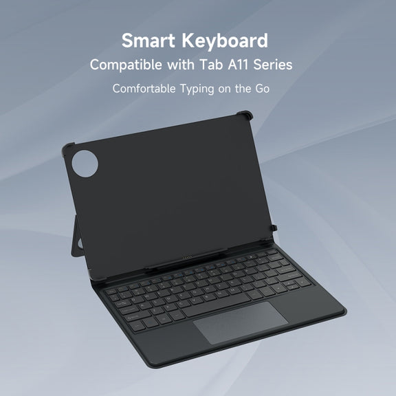 Ulefone Pogo Pin Smart Keyboard & Tablet Leather Case For Tab A11 Pro(Grey)