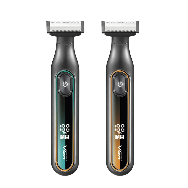 VGR V-360 5W USB Digital Display Electric T-shaped Shaver(Yellow)