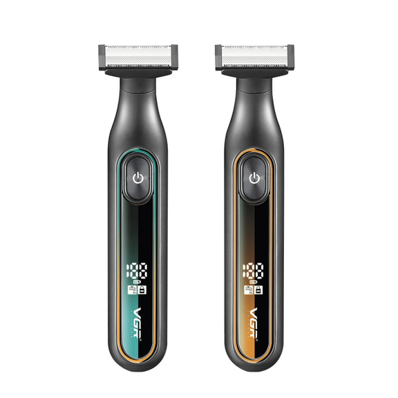 VGR V-360 5W USB Digital Display Electric T-shaped Shaver(Yellow)