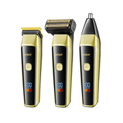 VGR V-366 5W USB 3 in 1 Nose Hair Care LCD Digital Display Electric Shaver(Blue)