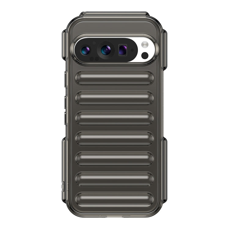 For Google Pixel 9 Capsule Series Candy Color TPU Phone Case(Transparent Grey)