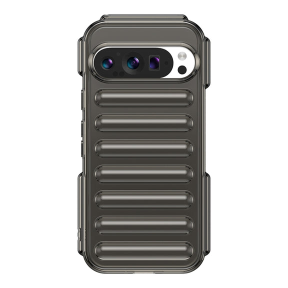 For Google Pixel 9 Capsule Series Candy Color TPU Phone Case(Transparent Grey)