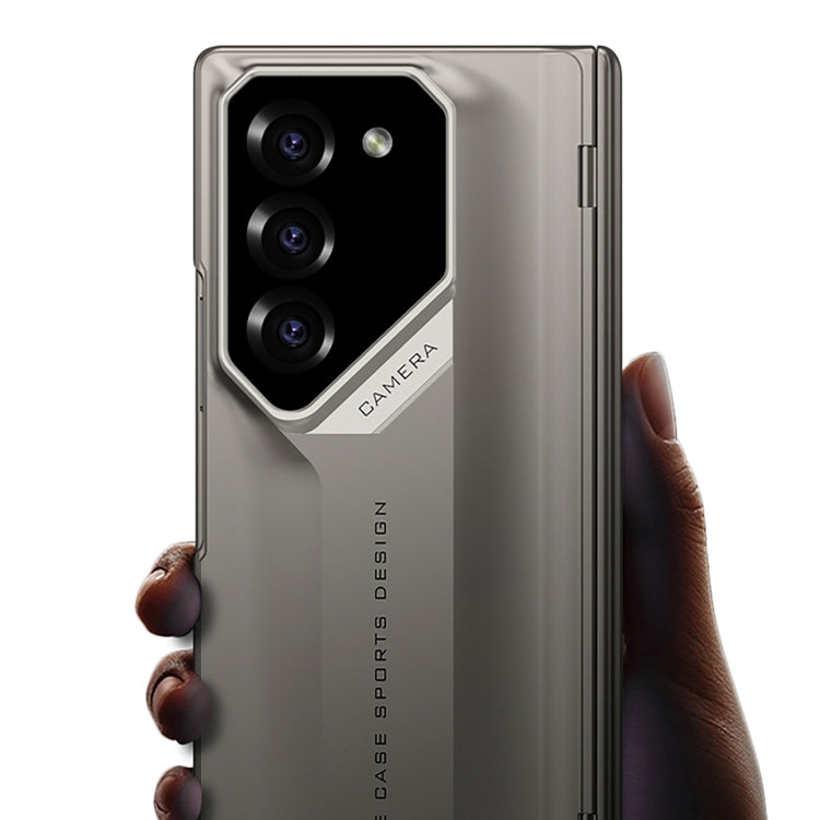 For Samsung Galaxy Z Fold6 GKK Integrated Folding Supercar Phone Case(Grey)