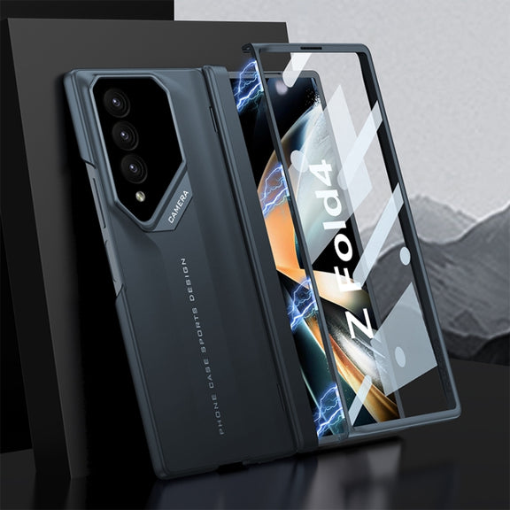 For Samsung Galaxy Z Fold4 GKK Integrated Folding Supercar Phone Case(Green)