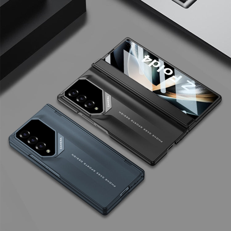For Samsung Galaxy Z Fold4 GKK Integrated Folding Supercar Phone Case(Grey)