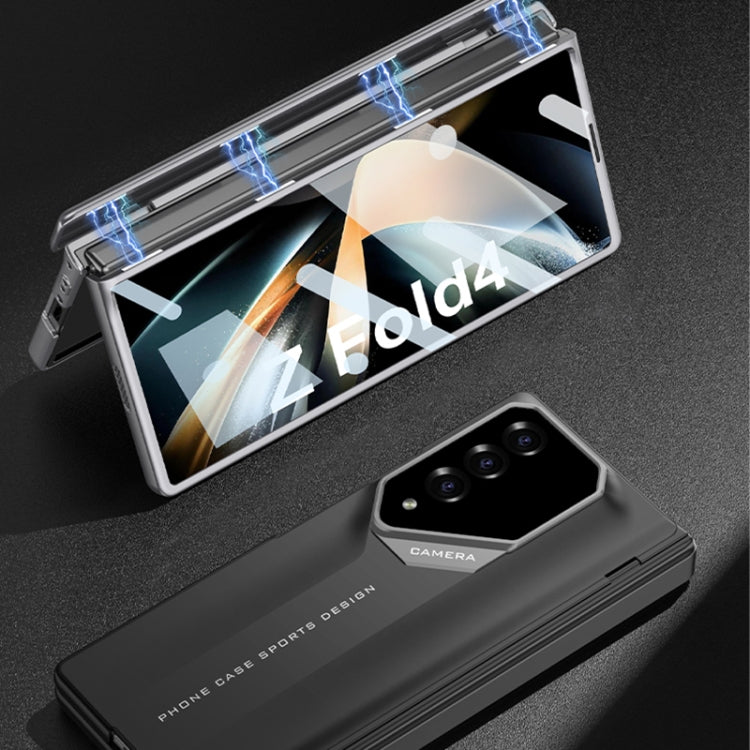 For Samsung Galaxy Z Fold4 GKK Integrated Folding Supercar Phone Case(Grey)