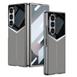 For Samsung Galaxy Z Fold6 GKK Integrated Plating Leather Knight Full Coverage Phone Case(Grey) - free shipping - PMC Jewellery - Order now!