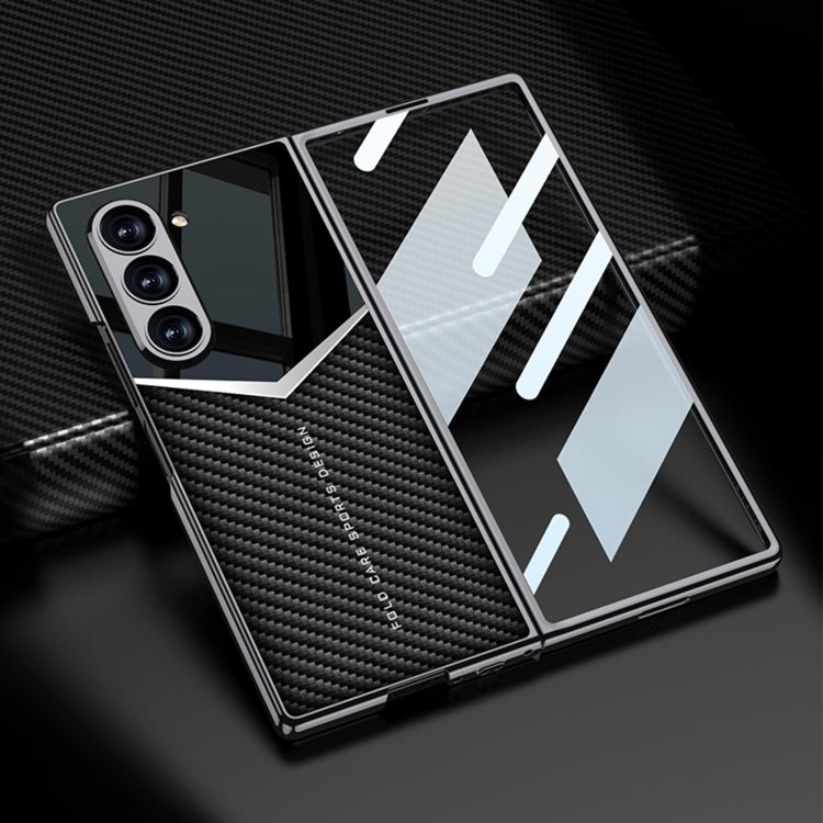 For Samsung Galaxy Z Fold6 GKK Integrated Plating Leather Knight Full Coverage Phone Case(Green)