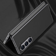 For Samsung Galaxy Z Fold6 GKK Integrated Plating Leather Full Coverage Phone Case(Black)
