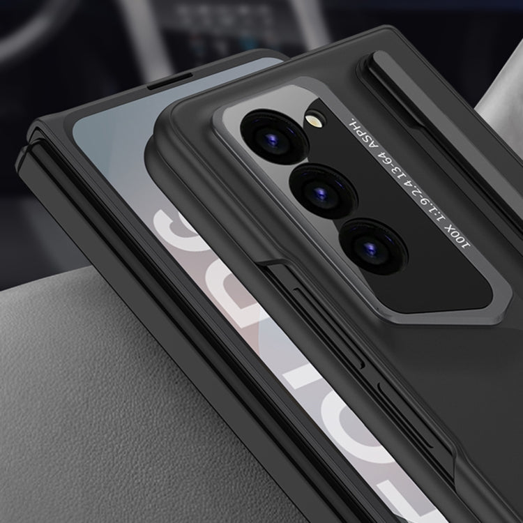 For Samsung Galaxy Z Fold6 GKK Integrated Blade Ultra-thin Full Coverage Phone Case with Pen Slot, Not Included Pen(Grey)