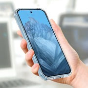 For Google Pixel 9 Pro Big Pore Acrylic PC Hybrid TPU MagSafe Phone Case(Transparent)