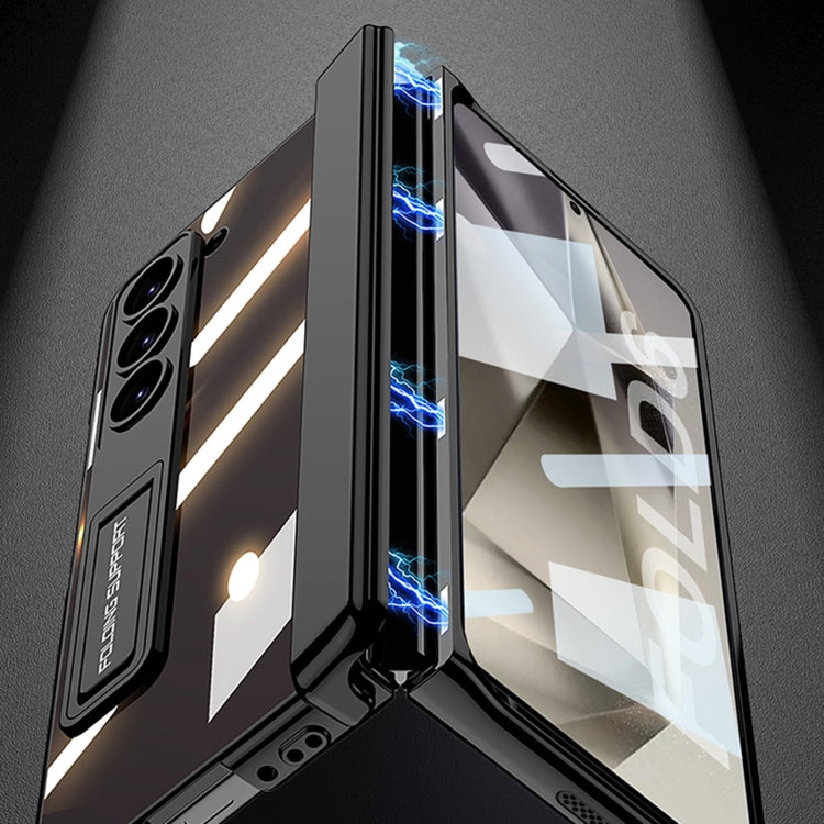 For Samsung Galaxy Z Fold6 GKK Integrated Magnetic Fold Hinge Phantom Phone Case(Mountain Gray)