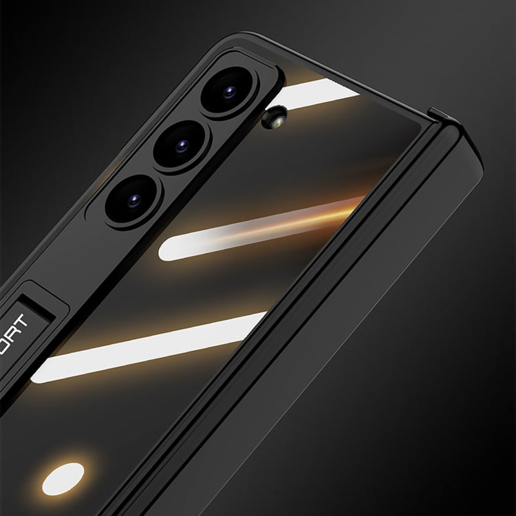 For Samsung Galaxy Z Fold6 GKK Integrated Magnetic Fold Hinge Phantom Phone Case(Mountain Gray)