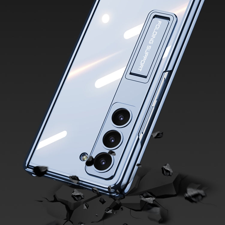 For Samsung Galaxy Z Fold6 GKK Integrated Magnetic Fold Hinge Phantom Phone Case(Mountain Gray)