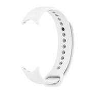 For Xiaomi Smart Band 9 / 8 MIJOBS Metal Buckle Solid Color Silicone Watch Band(White)