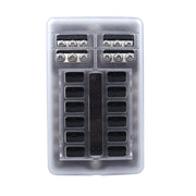 12 Way Fuse Block with 24pcs Fuses and 24pcs Terminals
