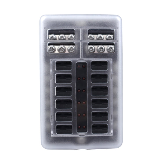12 Way Fuse Block with 24pcs Fuses and 24pcs Terminals