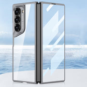 For Samsung Galaxy Z Fold6 GKK Integrated Electroplating Telescope Full Coverage Phone Case(Mountain Gray)