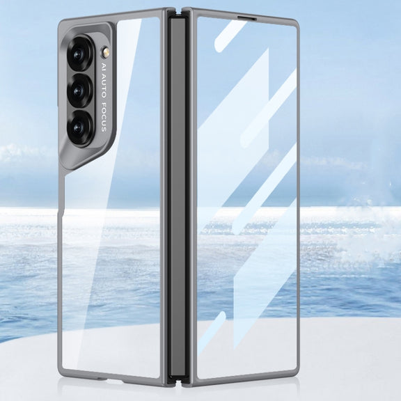 For Samsung Galaxy Z Fold6 GKK Integrated Electroplating Telescope Full Coverage Phone Case(Mountain Gray)