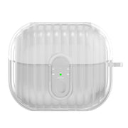 For Samsung Galaxy Buds3 Shell Look Earbuds Box Protective Case with Security Lock(Transparent)