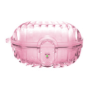 For Samsung Galaxy Buds2 Shell Look Earbuds Box Protective Case with Security Lock(Transparent Pink)