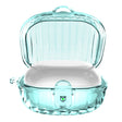 For Samsung Galaxy Buds2 Shell Look Earbuds Box Protective Case with Security Lock(Transparent Blue) - Samsung Earphone Case by PMC Jewellery | Online Shopping South Africa | PMC Jewellery | Buy Now Pay Later Mobicred