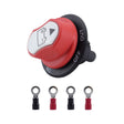 Yacht RV 12V 50A Battery DC Switch with 4pcs Terminals(Black) - Car Switches by PMC Jewellery | Online Shopping South Africa | PMC Jewellery | Buy Now Pay Later Mobicred