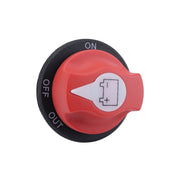 Yacht RV 12V 50A Battery DC Switch with 4pcs Terminals(Black)