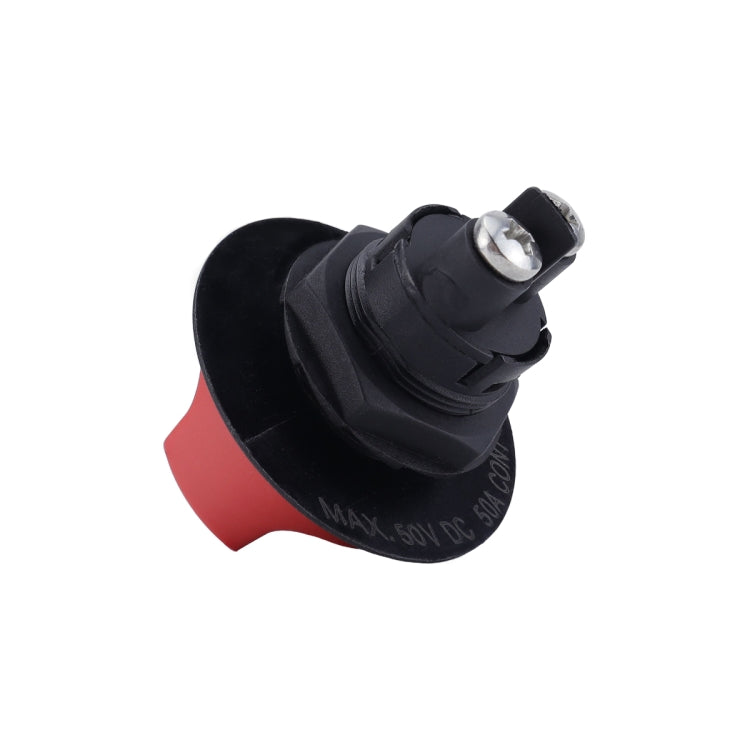 Yacht RV 12V 50A Battery DC Switch with 4pcs Terminals(Black)