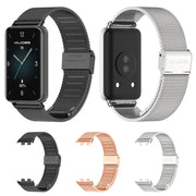 For Honor Band 10 / 9 MIJOBS Milan Buckle Stainless Steel Watch Band(Black)